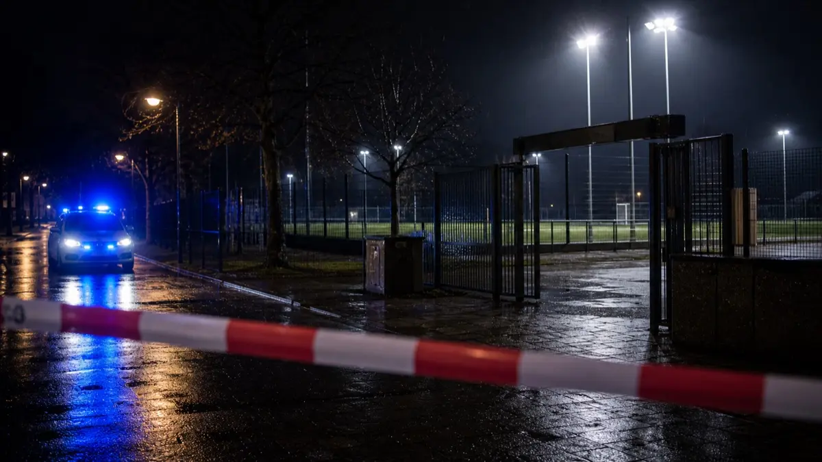 Symbolbild Polizeieinsatz am Sportpark in Eisenach