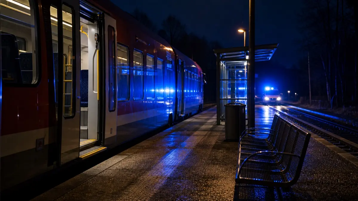 Symbolbild Polizeieinsatz nach Angriff auf Lokführer in Sachsen